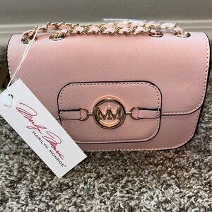 Marilyn Monroe Blush Crossbody Bag with Chain